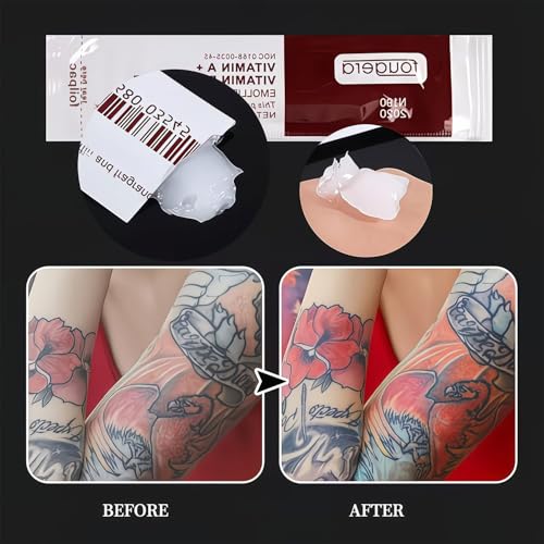 Lyuxzad Microblading Aftercare Cream - Vitamin A&D Tattoo Repair Gel 100 Pack