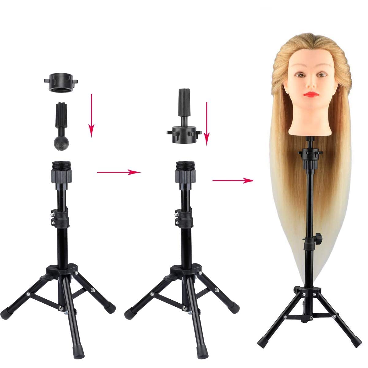 AliLeader Mannequin Head Stand