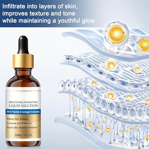 Rexibuz Face Lifting Serum - Anti-Aging Hydration Duo with Peptide & Collagen, 30ml