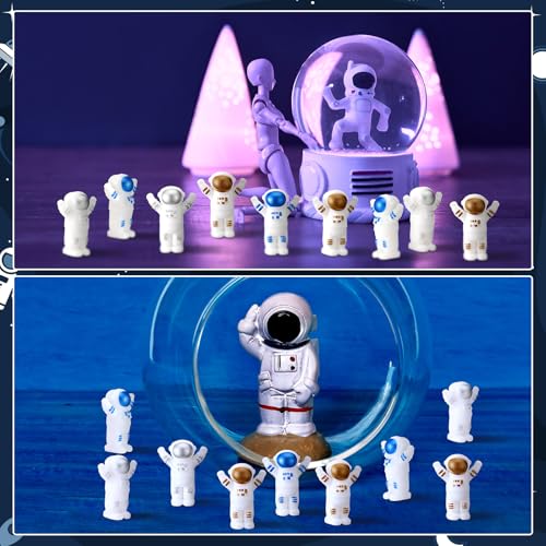 120 Mini Astronaut Figurines - Cute Resin Space Decor