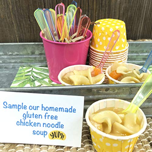 Mini Polka Dot Rainbow Paper Cups - 100 Pack for Treats