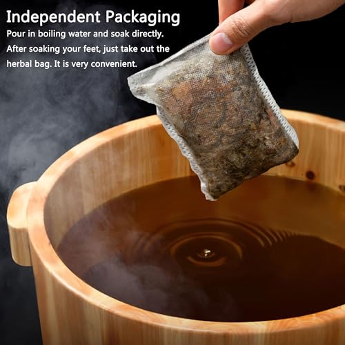 30 Pcs Herbal Detox Foot Soak - 24 Flavors for Lymphatic Drainage
