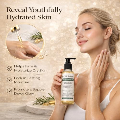 Collagen Lifting Body Oil - Hydrating Skin Tightening Oil for Face & Body