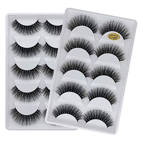 Vayator G811 10 Pairs 3D Mink False Eyelashes Natural Dramatic Volume Makeup