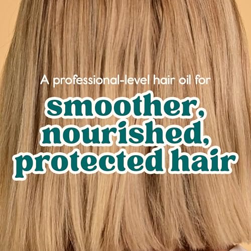 Nature Spell Bond Repair Hair Oil for Dry Damaged Hair - Vegan, 1 fl oz