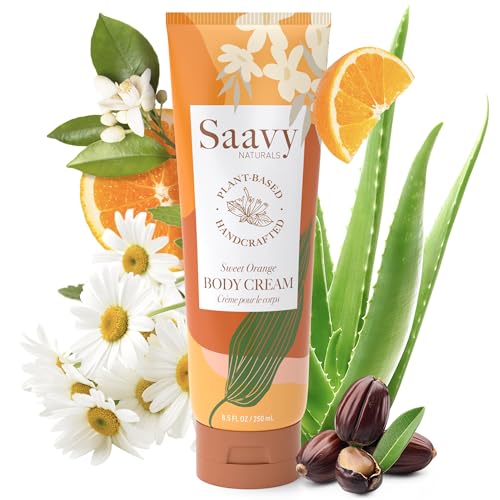 Saavy Naturals Deeply Hydrating Body Cream - Shea Butter & Sweet Orange