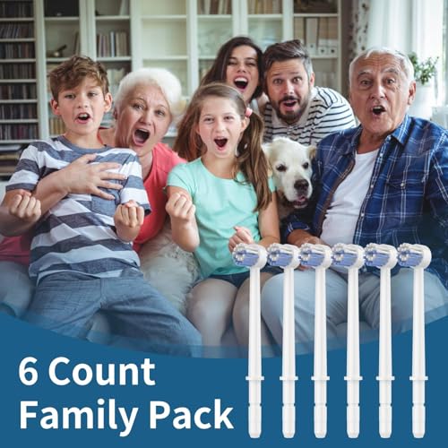Waterpik Replacement Tips - 6 Toothbrush Tips with Storage Case