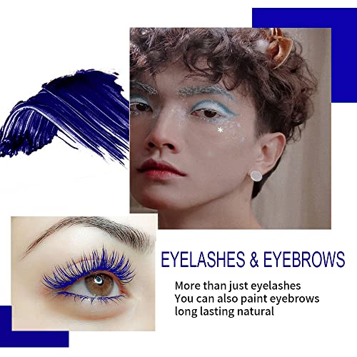 Easilydays 6 Colors Waterproof Colored Mascara - Purple (#03) – Long Lasting, Volumizing, Vibrant Eyelash Makeup