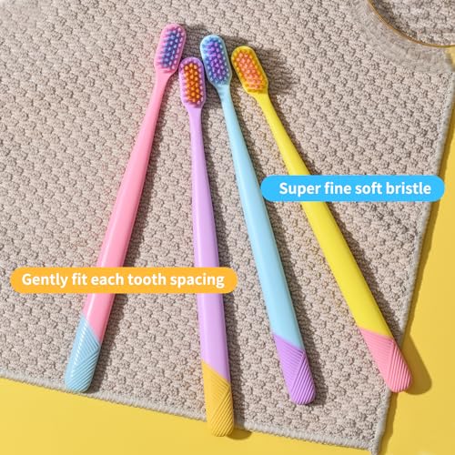 VIWIK 10-Pack Extra Soft Toothbrushes for Sensitive Teeth