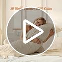 Elegant Waffle Weave Euro Shams - 2 Pack Decorative Pillow Covers, 26x26 in, Light Grey
