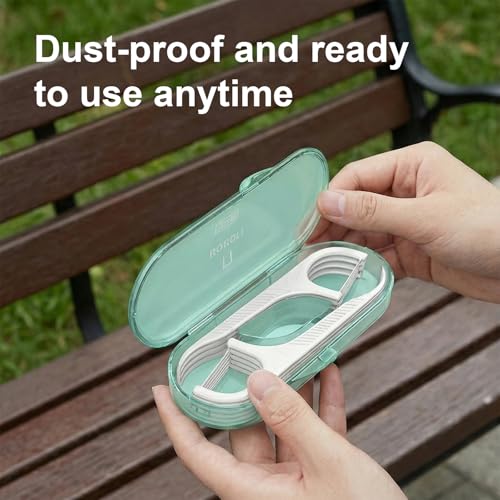 Holy Rose Portable Dental Floss Case with 120 Floss Picks