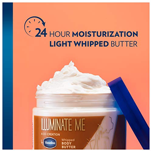 Vaseline Illuminate Me Whipped Body Butter for Melanin Rich Skin - 11 oz