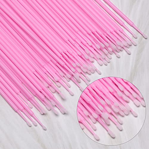 600 pcs Disposable Micro Applicator Brushes for Eyelash Extensions & Makeup