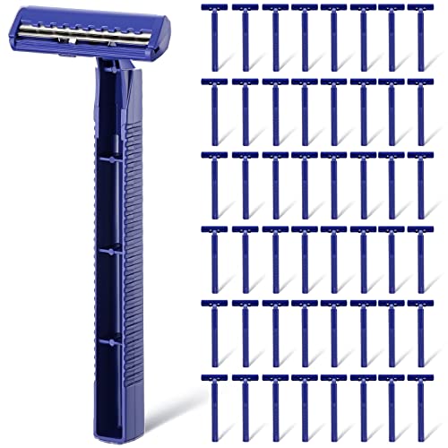 Chumia Disposable Razors for Men - Bulk Twin Blade, 50 Pack