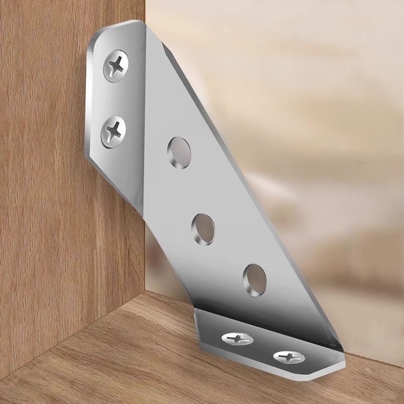 Corner Bracket Set - 10pcs Heavy-Duty Brackets with Screws for Wooden Furniture | Ideal for Chairs, Drawers, Cabinets