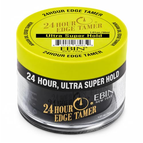 EBIN NEW YORK 24 Hour Ultra Super Hold Edge Tamer 1.01 Fl Oz - Strong Hold Hair Gel for All Hair Types