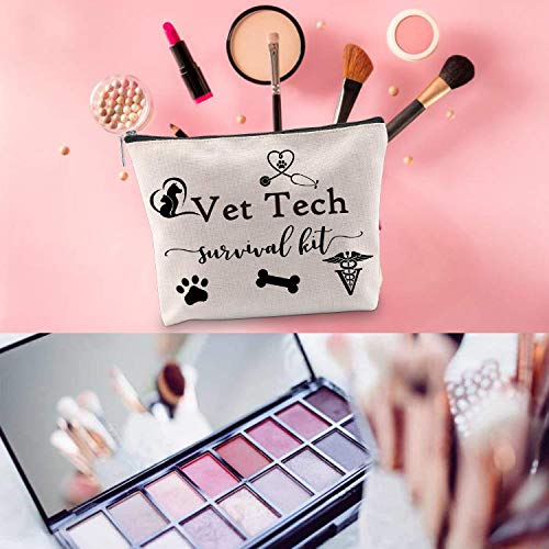 Vet Tech Survival Kit Makeup Bag - Portable Toiletry Organizer