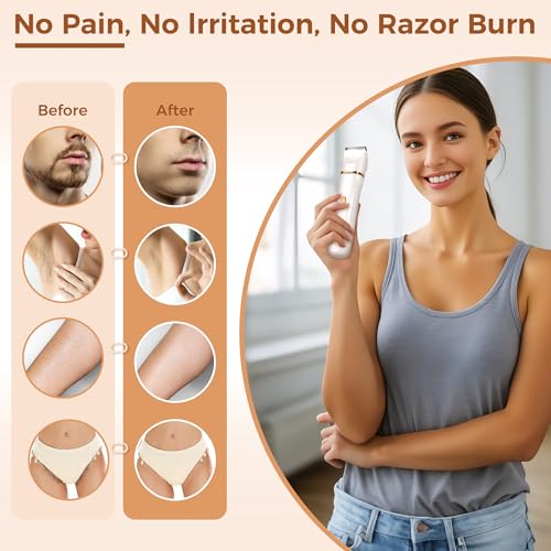 iRUNTEK 5-in-1 Electric Bikini Trimmer for Women, Waterproof Shaver