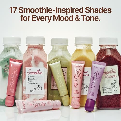 fwee Glowy Smoothie Tinted Lip Balm - Rose Boost, Hydrating, Sheer Tint, Long Lasting, 9.5g