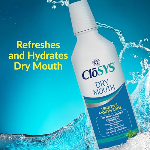 CloSYS Dry Mouth Mouthwash 16oz - Alcohol-Free Mild Mint Relief