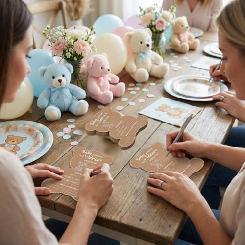 Teddy Bear Baby Shower Advice Cards - Set of 50 - Woodland Theme