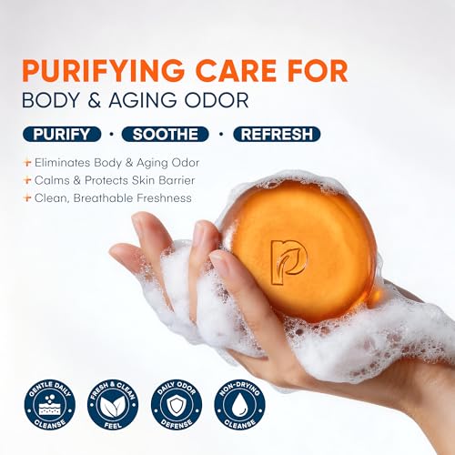 ProBliva Japanese Persimmon Deodorant Soap Bar for Body Odor - Natural Odor Neutralizer for Men & Women 2 Bars