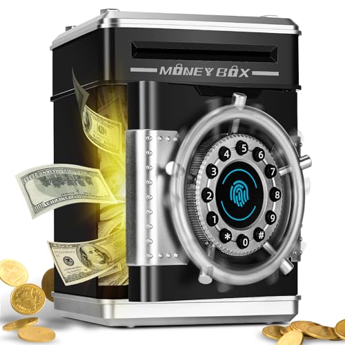 Interactive Electronic Piggy Bank for Kids - Black ATM Money Box