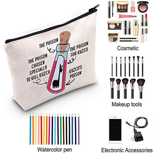 ZJXHPO Llama Poison Makeup Bag - Waterproof Zipper Pouch for Her