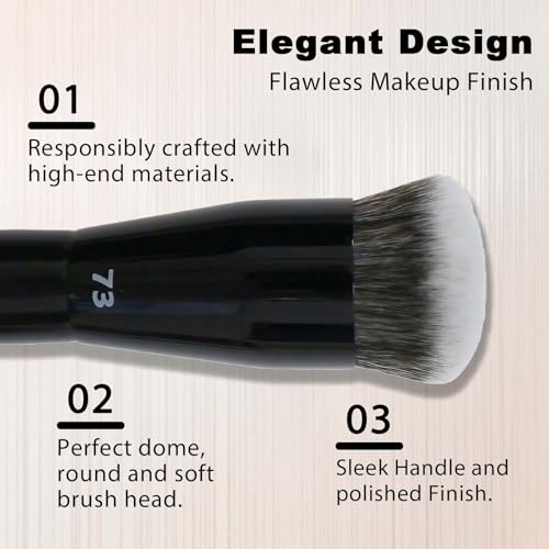 GlintMagic Foundation Brush - Streak-Free Finish for All Skin Types