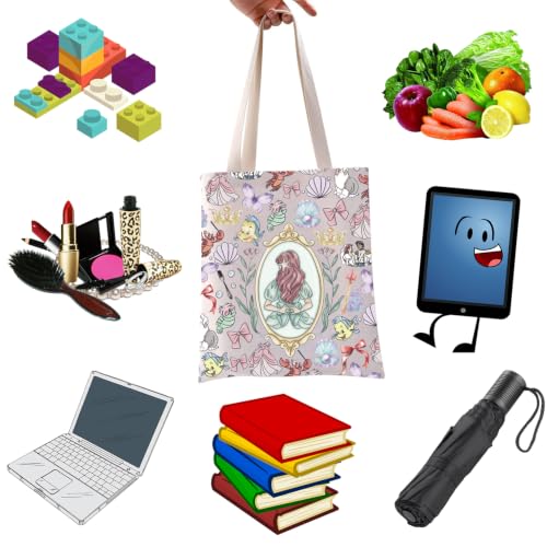 Ari Princess Mermaid Canvas Messenger Bag for Princess & Lover Gift