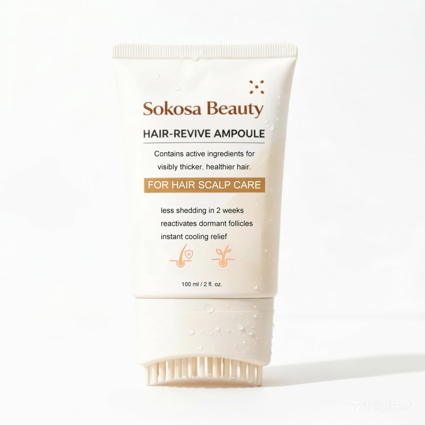 Sokosa Beauty Hair Growth Serum, Scalp Treatment for Thicker, Fuller Looking Hair