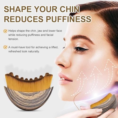 AN BAILIHUA Lymphatic Face Brush for Depuffing & Contouring, 2PCS