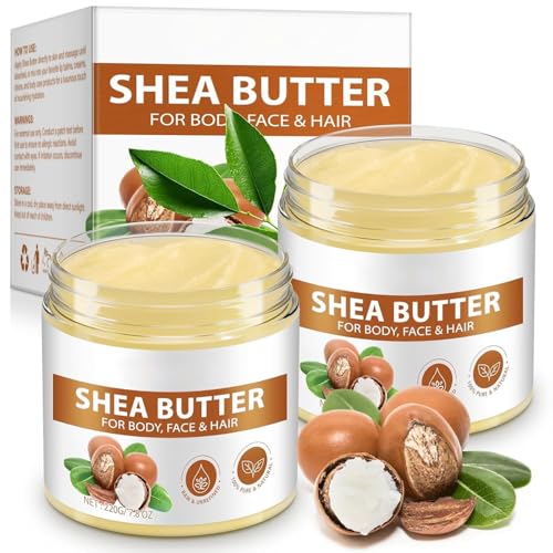 15.6 Fl Oz Unrefined African Shea Butter - Pure Moisturizer for Skin & Hair (Pack of 1)