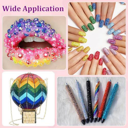 32000 Pcs Multicolor 3mm Resin Rhinestones & B7000 Glue Kit