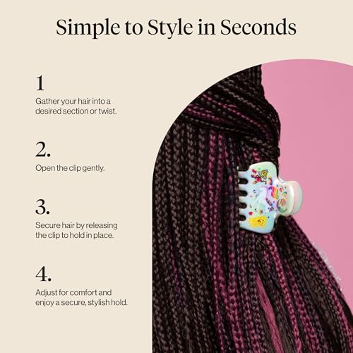 Lisa Frank x Kitsch Medium Cloud Claw Hair Clip for Women