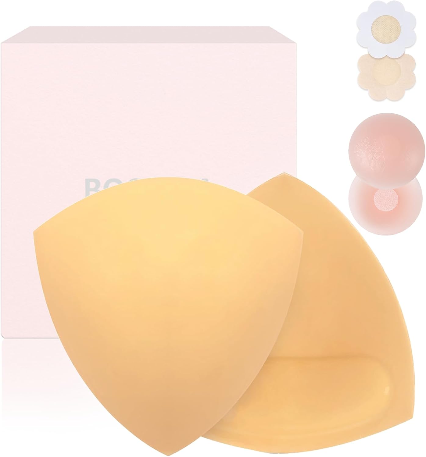 Invisible Lift Inserts - Double-Sided Sticky Bra for Ultimate Push-Up Support | Versatile for All Occasions