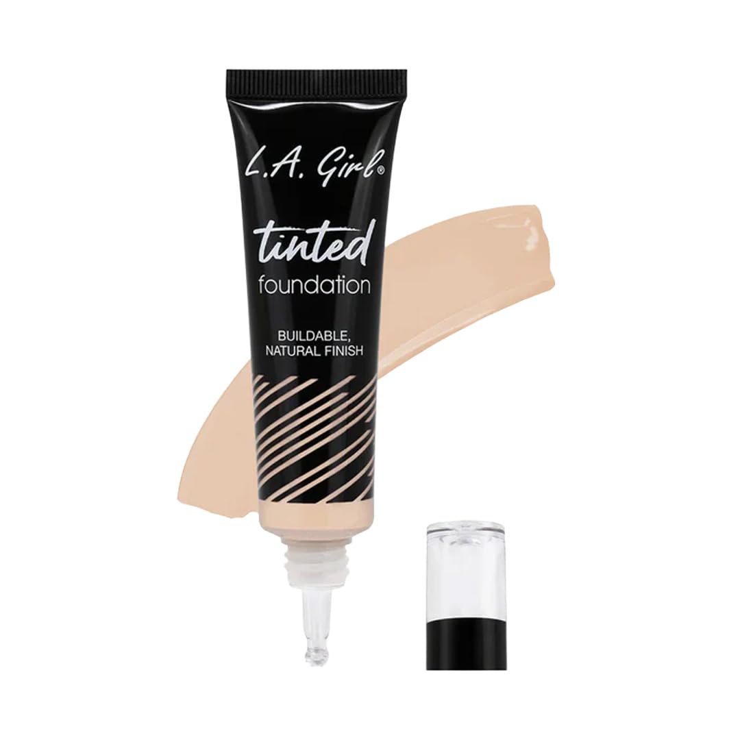L.A. Girl Tinted Foundation - Medium Beige | Flawless Coverage & Lightweight Formula