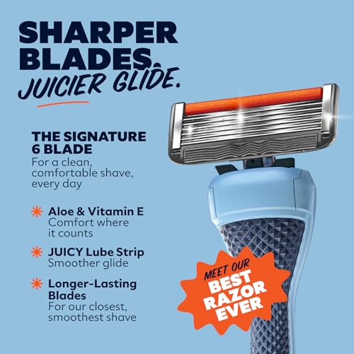 Dollar Shave Club Guest Pass 6-Blade Razor Starter Set with Handle