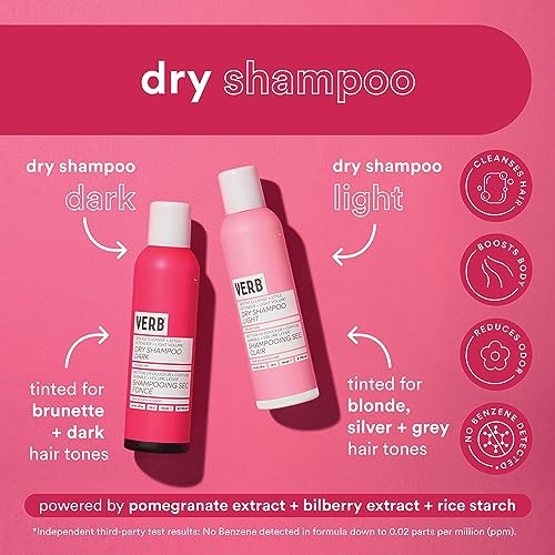 VERB Dry Shampoo for Dark Hair | Oil Absorbing & Volume Boost