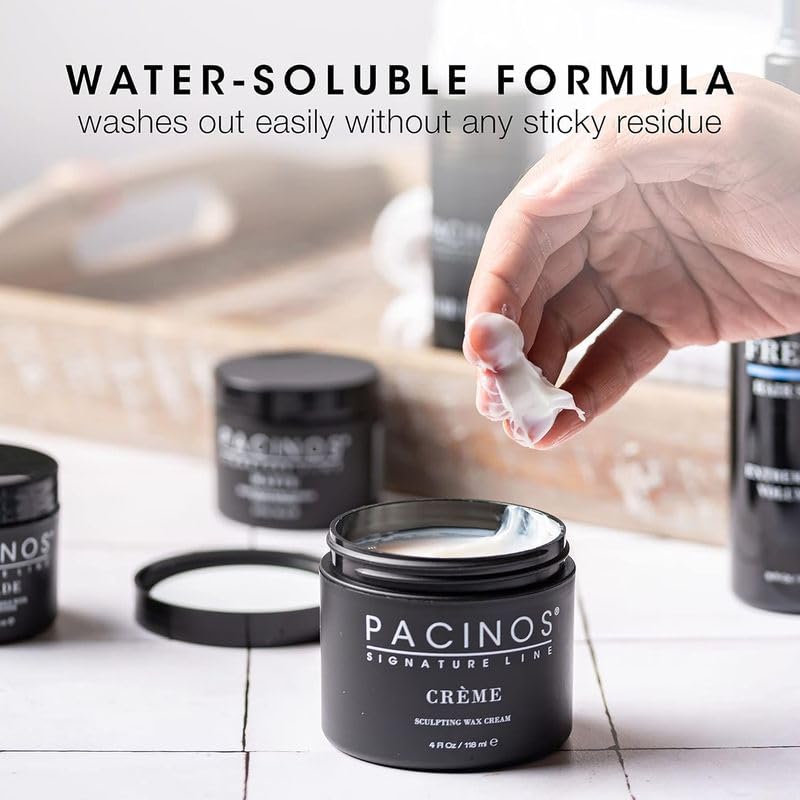 Pacinos Creme Hair Sculpting Wax, Medium Hold Styling Cream - 2oz
