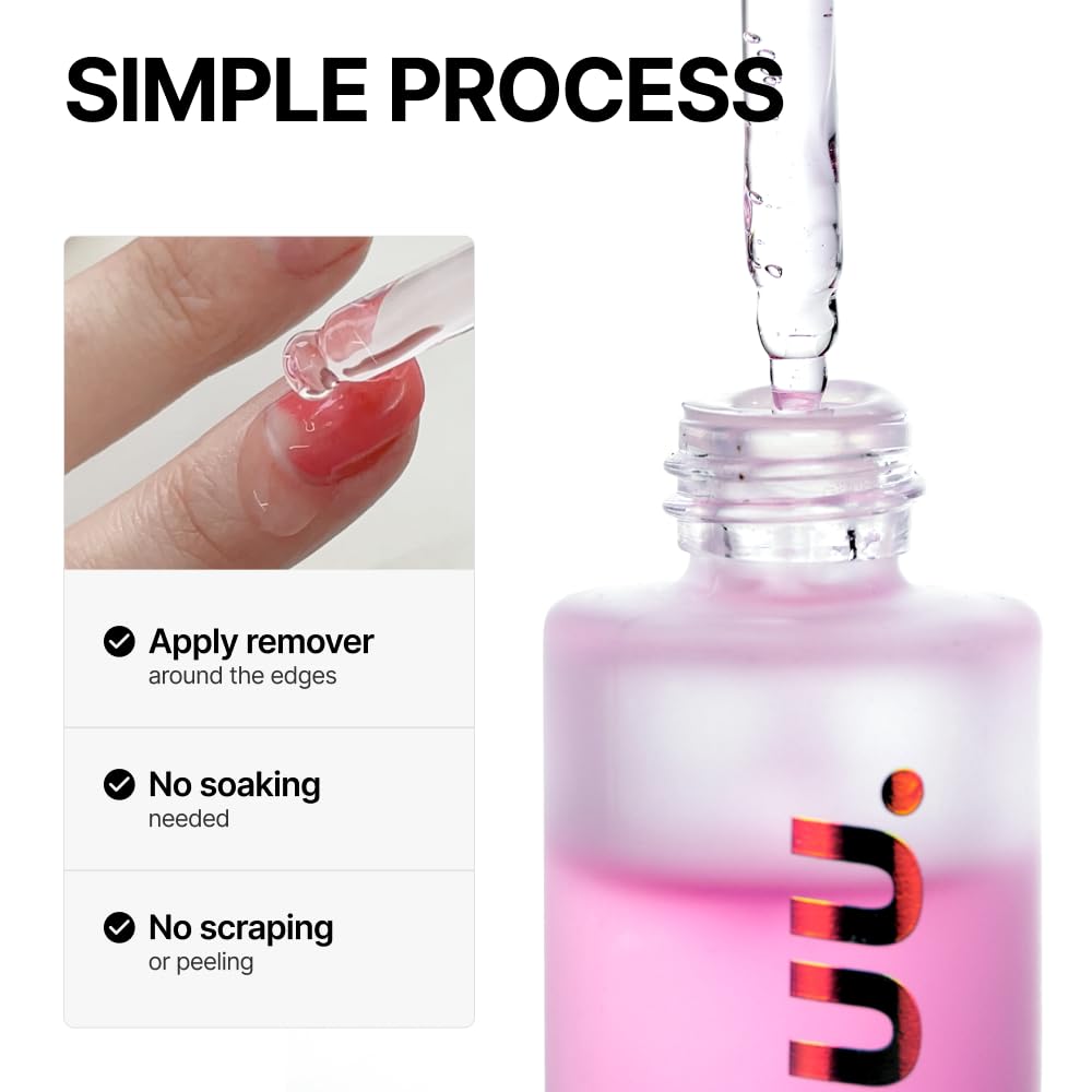 Gel Nail Strip Remover - Magical Serum for Semi-Cured Gel Strips | Non-Toxic, Odorless & Nourishing Formula