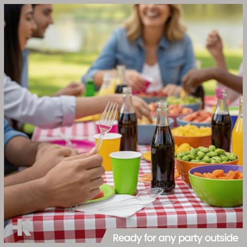 Bakken Heavy Duty Disposable Cutlery Set - 100 Pieces Forks, Spoons, Knives