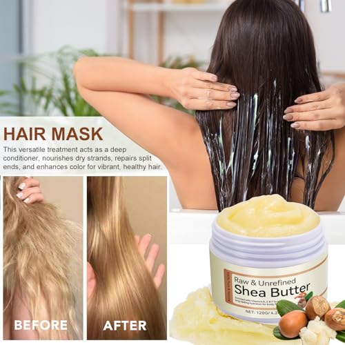 Daiasns Shea Butter 100% Pure & Natural 8.4 oz - Moisturizing Cream for Body, Face & Hair