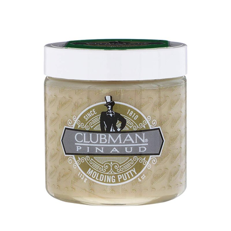 Clubman Pinaud Molding Putty, Matte, Firm And Reworkable Hairstyling For All Hair Types, Control And Define Looks Without Residue, 4 oz