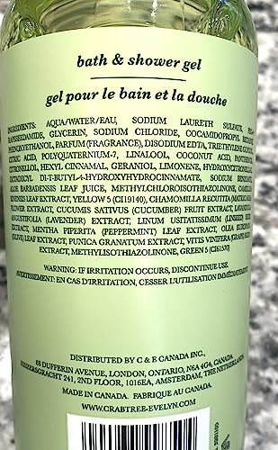 Crabtree & Evelyn Lily Bath & Shower Gel 16.9 oz - Moisturizing Formula