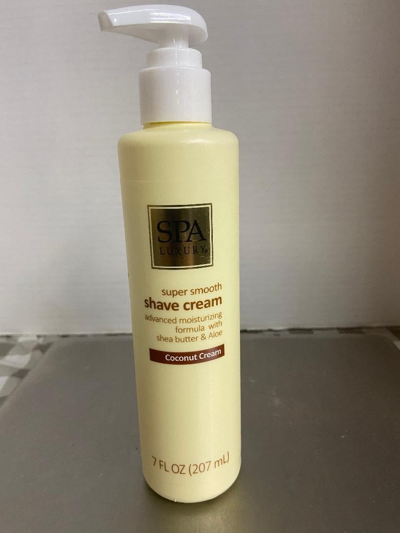 SPA LUXURY (NON Aerosol) Shave Cream Lotion Coconut Cream 2 EA 7 oz EA