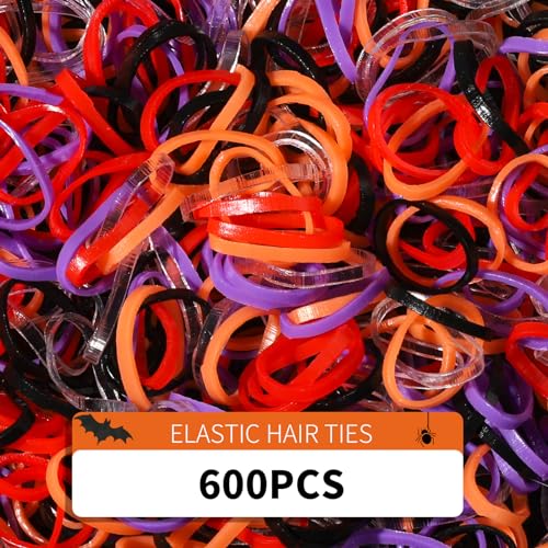 Rubber Bands for Hair, YGDZ 5 Colors 600 PCS Elastic Hair Ties with
