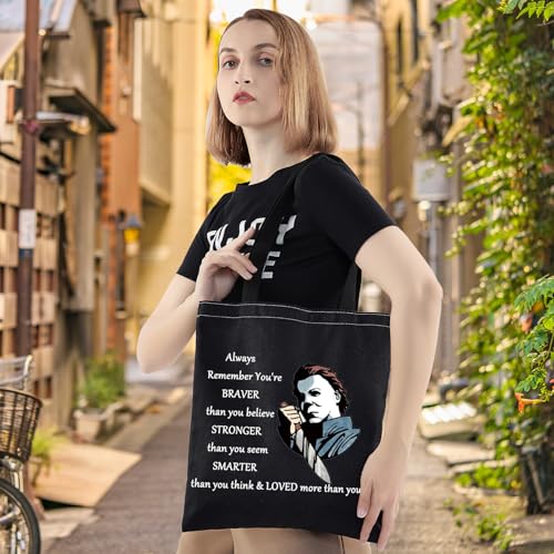 Michael Myers Makeup Bag Horror Movie Fans Gift LEVLO BT Zipper Pouch for Friends & Family