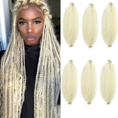 GZVIS 12 Inch Springy Afro Twist Hair - 6 Packs Pre-Fluffed Braiding Hair 613