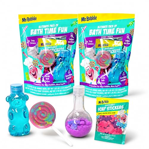Mr. Bubble Ultimate Bath Time Fun Pack - 4 Favorites for Kids